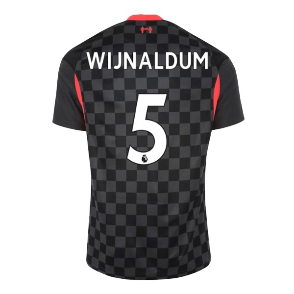 Camiseta Liverpool NO.5 Wijnaldum Replica Tercera Ropa 2020/21 Negro